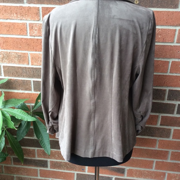 Alfani Faux Suede Jacket - Picture 3 of 5